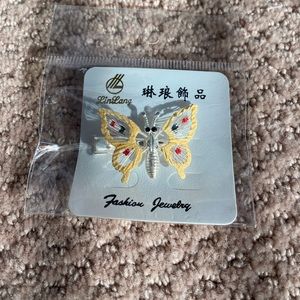 Yellow Butterfly Clips